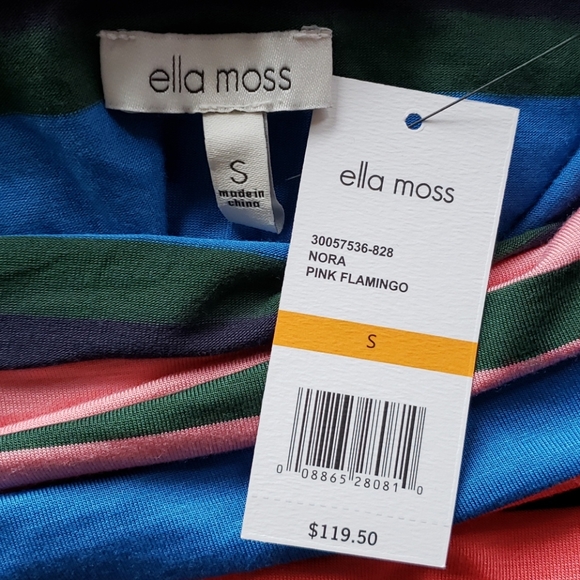 NEW- Ella Moss Nora Off Shoulder Midi Dress - Picture 6 of 6